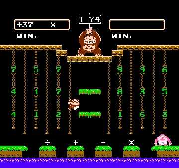 Donkey Kong Jr. Math (USA, Europe) screen shot game playing